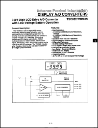 Click here to download TC823EPL Datasheet