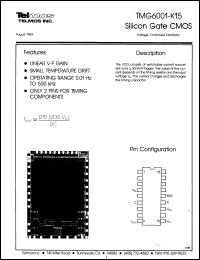 Click here to download TMG6001K15 Datasheet