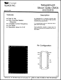 Click here to download TMG6001K21 Datasheet