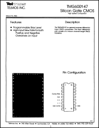 Click here to download TMG6001K7 Datasheet