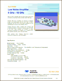 Click here to download CLA-18-6004 Datasheet