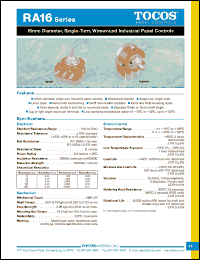 Click here to download RA16XP10RB101K Datasheet