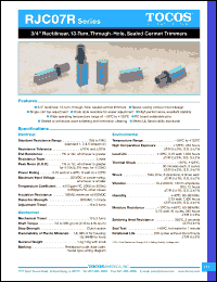 Click here to download RJC07RB101K Datasheet