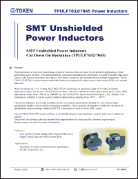 Click here to download TPULF7045-390M Datasheet