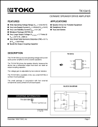 Click here to download TK10415 Datasheet