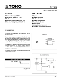 Click here to download TK11812MTL Datasheet