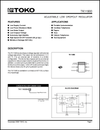 Click here to download TK11900MTL Datasheet