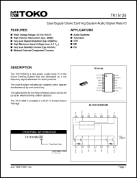 Click here to download TK15125MTL Datasheet