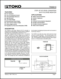 Click here to download TK65015MBX Datasheet