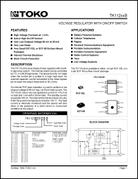 Click here to download TK11220BMCL Datasheet
