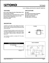 Click here to download TK70403MTB Datasheet