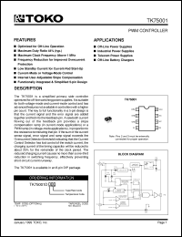 Click here to download TK75001DIMG Datasheet