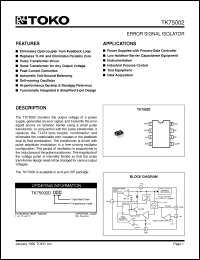 Click here to download TK75002DIMG Datasheet