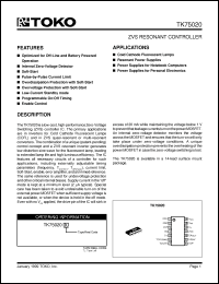 Click here to download TK75020 Datasheet