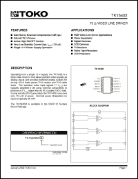 Click here to download TK15402 Datasheet