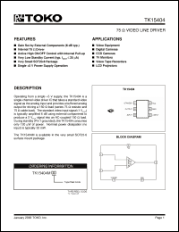 Click here to download TK15404 Datasheet