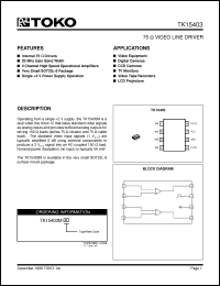 Click here to download TK15403MTL Datasheet