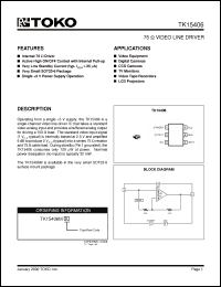 Click here to download TK15406MTL Datasheet