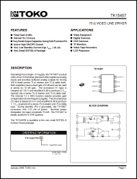 Click here to download TK15407 Datasheet