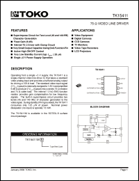 Click here to download TK15411MTL Datasheet
