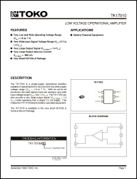 Click here to download TK17010MTL Datasheet