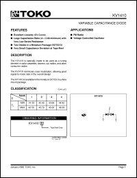 Click here to download KV1410F1 Datasheet