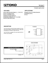 Click here to download TK10417M Datasheet