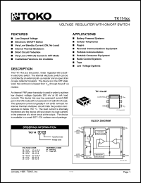 Click here to download TK114XX Datasheet