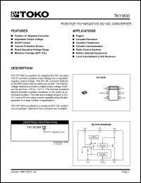 Click here to download TK11830M Datasheet