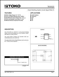 Click here to download TK15121MTL/121 Datasheet