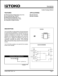 Click here to download TK15210MTL/S1 Datasheet