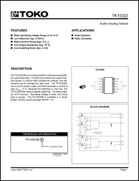 Click here to download TK15322 Datasheet