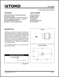 Click here to download TK15404 Datasheet