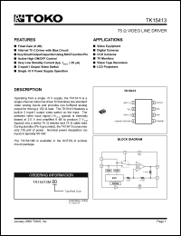 Click here to download TK15413MTL/413 Datasheet