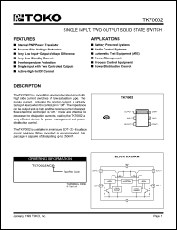 Click here to download TK70002MCB/02S Datasheet