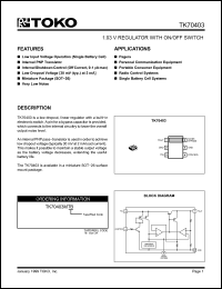 Click here to download TK70403 Datasheet