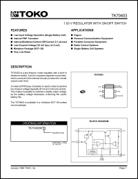 Click here to download TK70403MTB/03J Datasheet