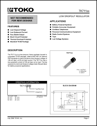 Click here to download TK71133NT/133 Datasheet