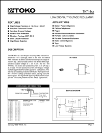 Click here to download TK71543SCL/43 Datasheet