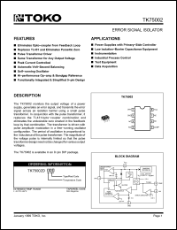Click here to download TK75002 Datasheet