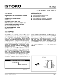 Click here to download TK75020TL/75020 Datasheet
