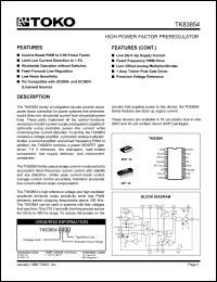 Click here to download TK83854 Datasheet