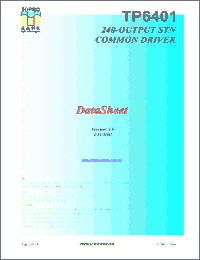Click here to download TP6401 Datasheet