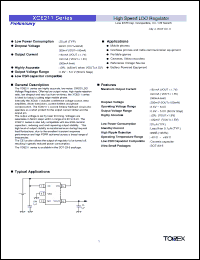 Click here to download XC6211D32MR Datasheet
