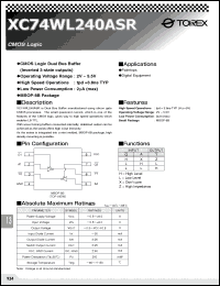 Click here to download XC74WL240ASR Datasheet