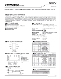Click here to download XC25BS6256ML Datasheet