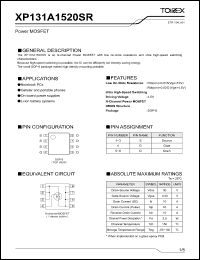 Click here to download XP131A1520SR_1 Datasheet