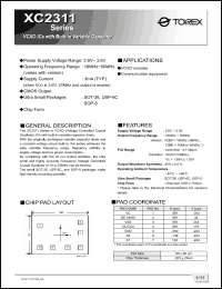 Click here to download XC2311V3B0 Datasheet