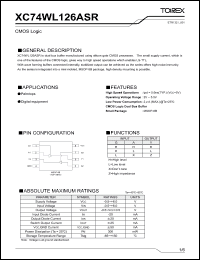 Click here to download XC74WL126ASR Datasheet