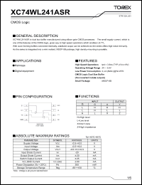 Click here to download XC74WL241ASR_001 Datasheet